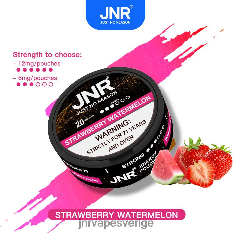 JNR Vape Review - jnr energipåsar V04J6105 jordgubbsvattenmelon