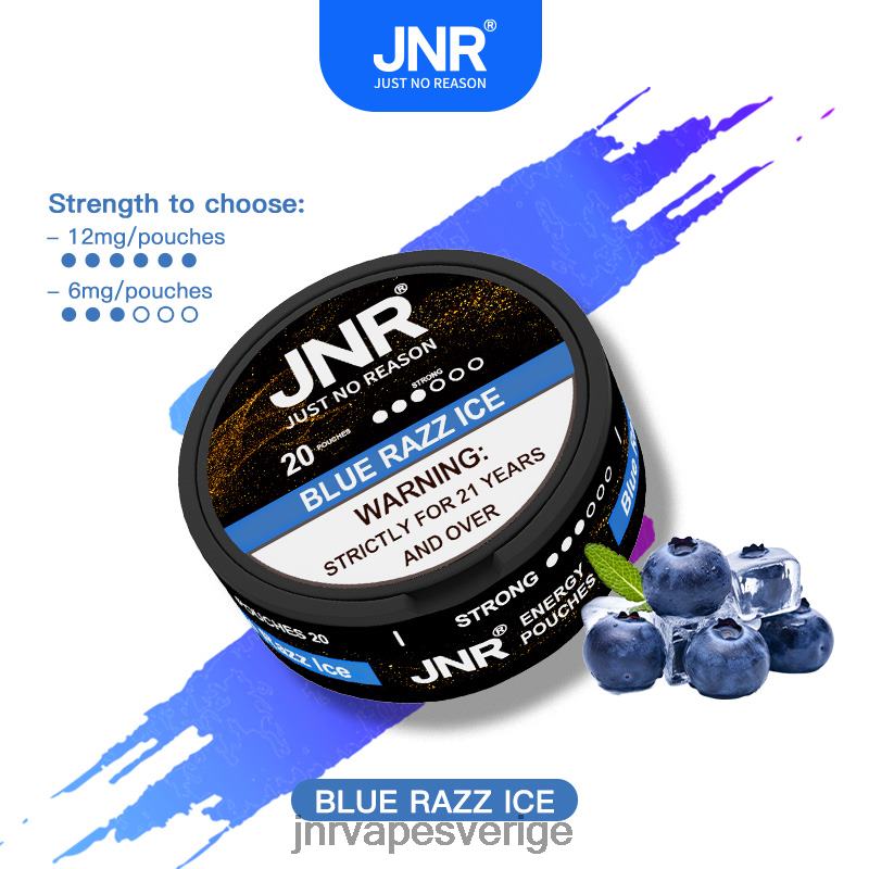 JNR Vape Sverige - jnr energipåsar V04J6104 blå razz is
