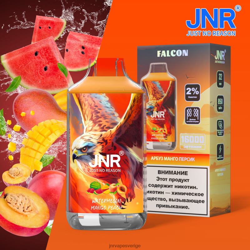 JNR Vape Flavours - jnr falk V04J6209 vattenmelon mango persika