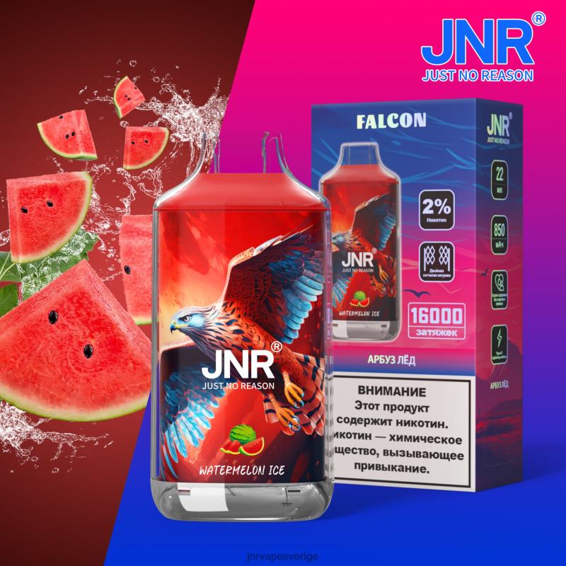 JNR Vape Pods - jnr falk V04J6230 vattenmelon is utan frukt