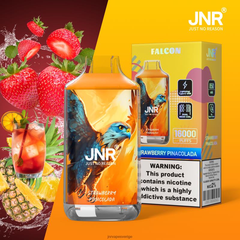 JNR Vape Shop - jnr falk V04J6228 jordgubbs pinacolada utan frukt