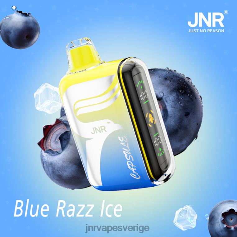 JNR Vape Shop - JNR kapsel P0JZ657 blå-razz-is