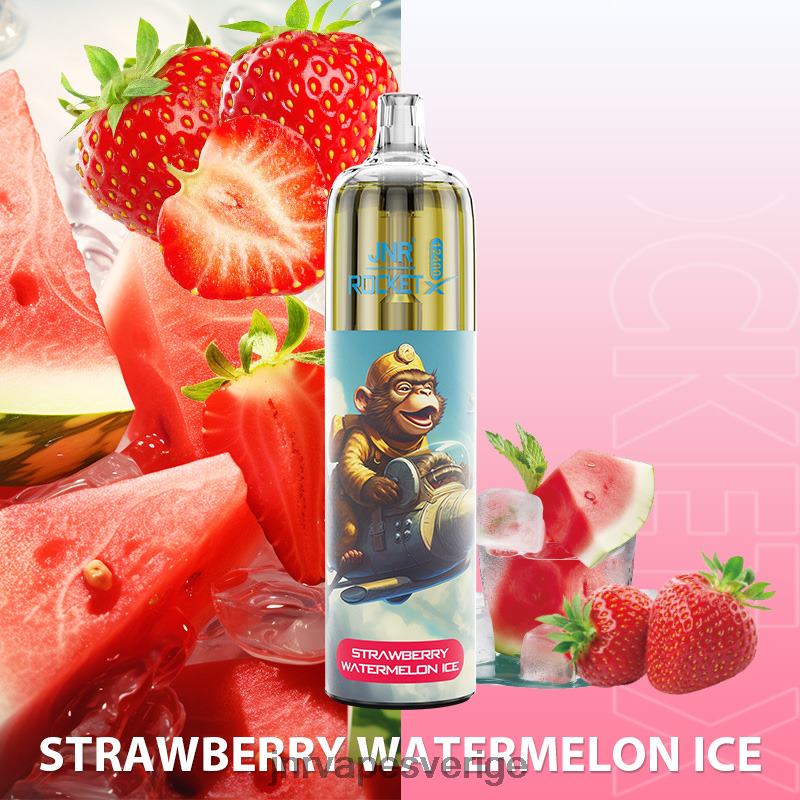 JNR Vape Sverige - jnr raket-x V04J6114 jordgubbsvattenmelon is
