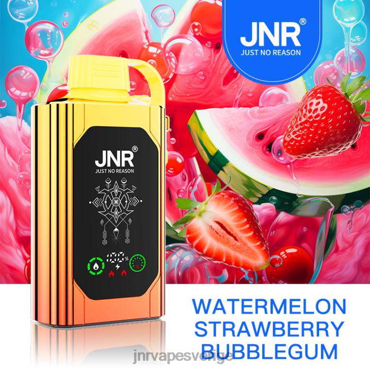 JNR Vapes Factory - JNR SHISHA låda P0JZ686 vattenmelon jordgubbsbubbelgum