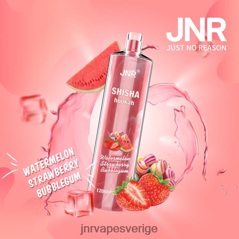 JNR Vape Sverige - jnr shisha V04J6184 vattenmelon jordgubbsbubbelgum