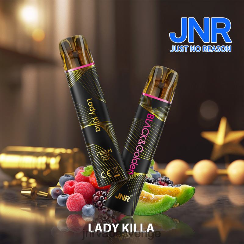 JNR Vape Flavours - jnr svart & gloden V04J6289 dam killa