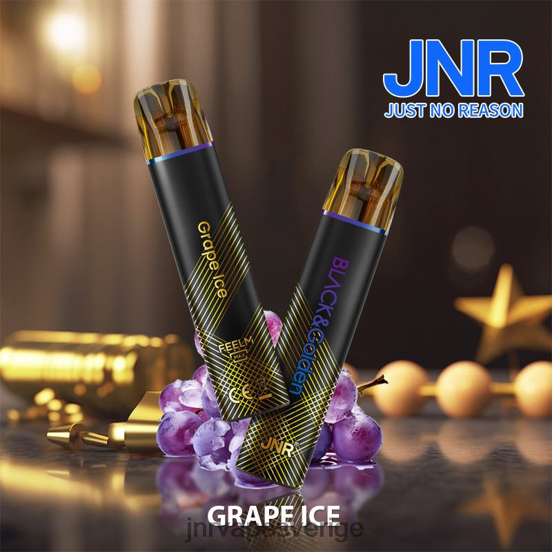 JNR Vape Nicotine - jnr svart & gloden V04J6276 druvis