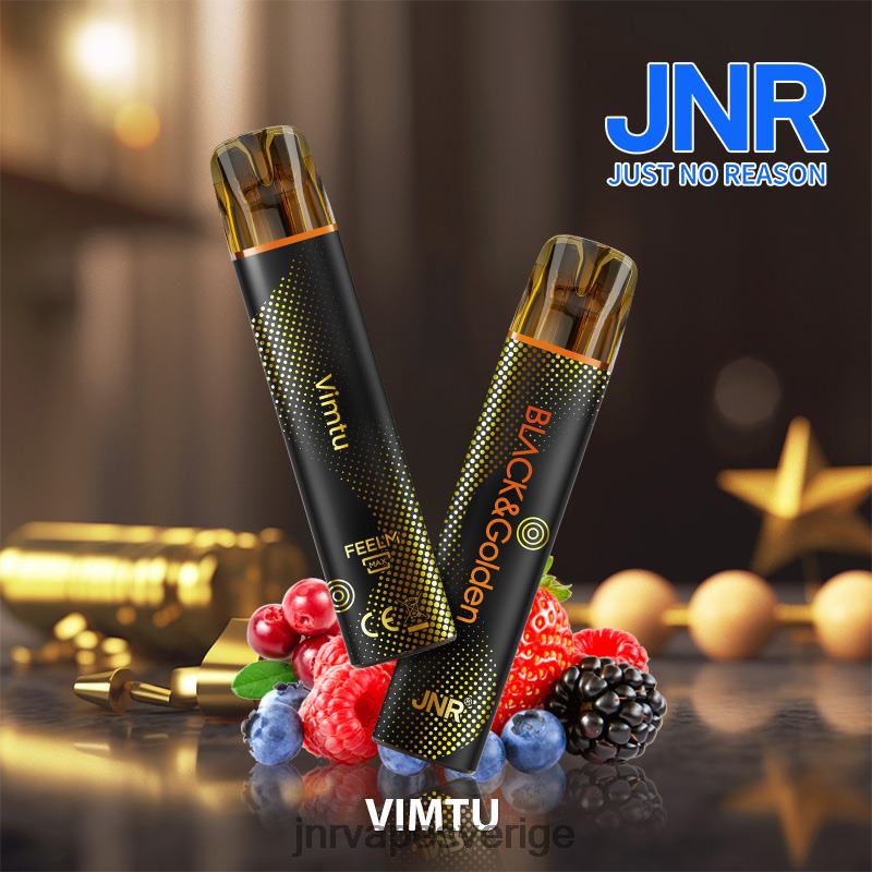JNR Vape Nicotine - jnr svart & gloden V04J6286 vimtu