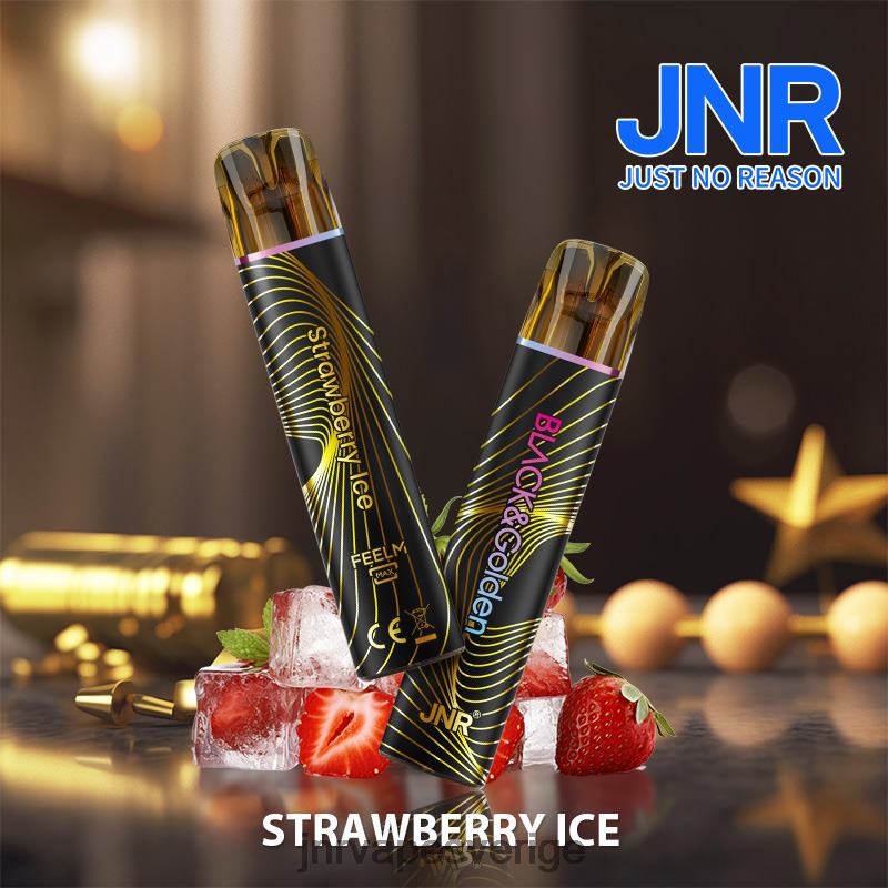 JNR Vape Price - jnr svart & gloden V04J6283 jordgubbsis
