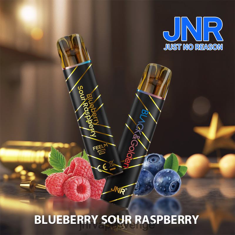 JNR Vape Sverige - jnr svart & gloden V04J6274 blåbärssura hallon