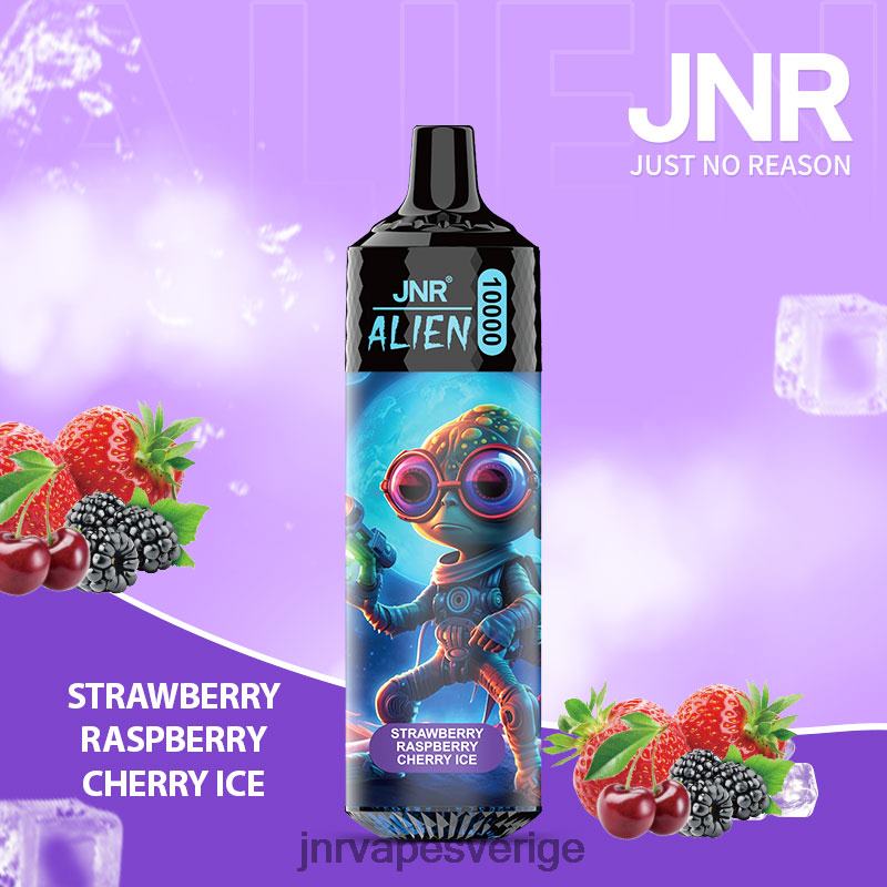 JNR Vape Review - jnr utomjording V04J6155 jordgubbar hallon körsbär is