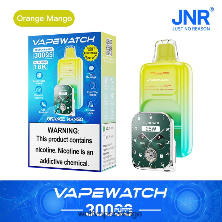 JNR Vape Stockholm - JNR vape klocka apelsin mango B00XTH2