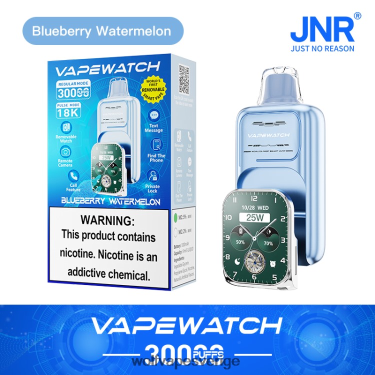 JNR Vape Sverige - JNR vape klocka blåbär vattenmelon B00XTH4